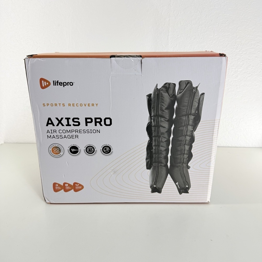 LifePro Axis Pro Air Compression Leg Massager - Black  Brand New SEALED